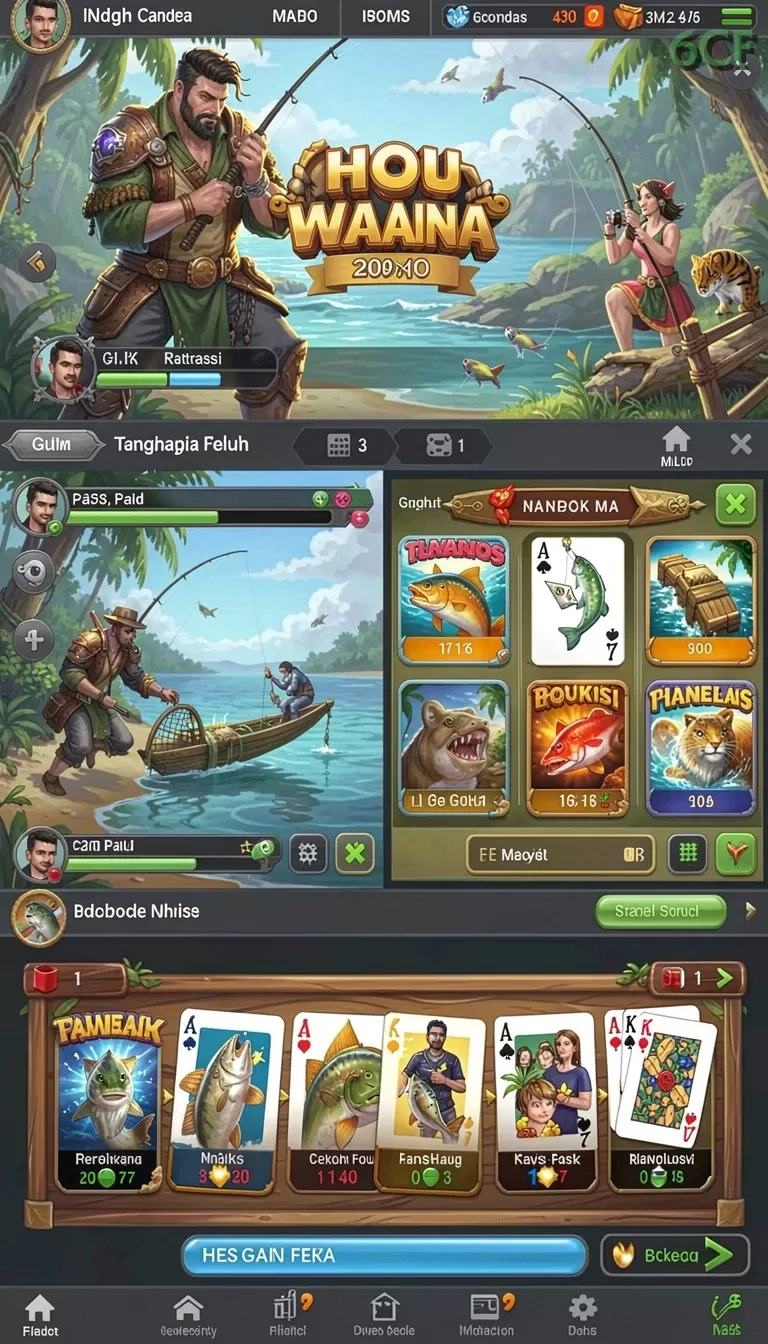 Cuplikan layar 77SINGA — menu navigasi