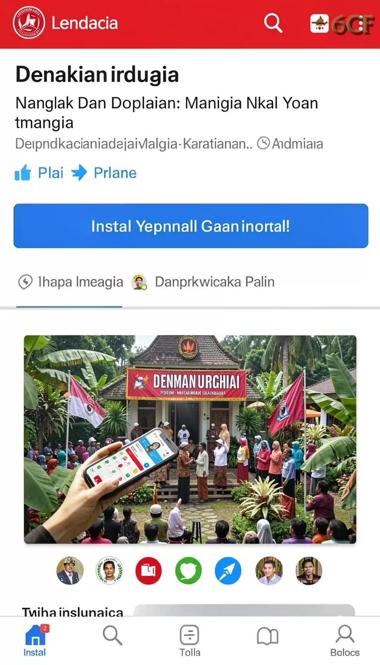 Cuplikan layar DORA77 — halaman utama