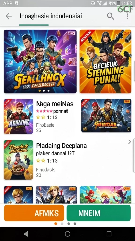 Cuplikan layar TIMUNMERAH — menu navigasi